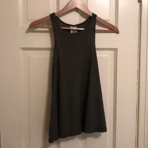 Free People Long Beach Tank Sz S, Hunter Green